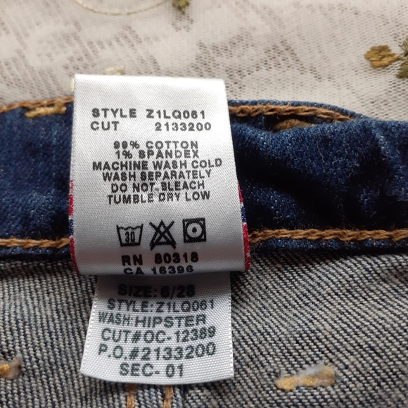 Lucky Brand 6/28 Reg Sweet n Low Dungarees Denim - Picture 7 of 8